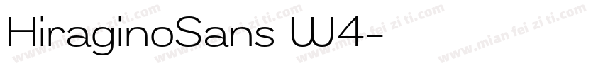 HiraginoSans W4字体转换